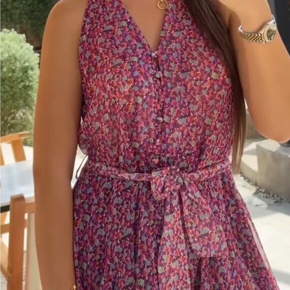 ZARA BLOGGER FAVORITE FLORAL PRINT MINI DRESS - Picture 6 of 14